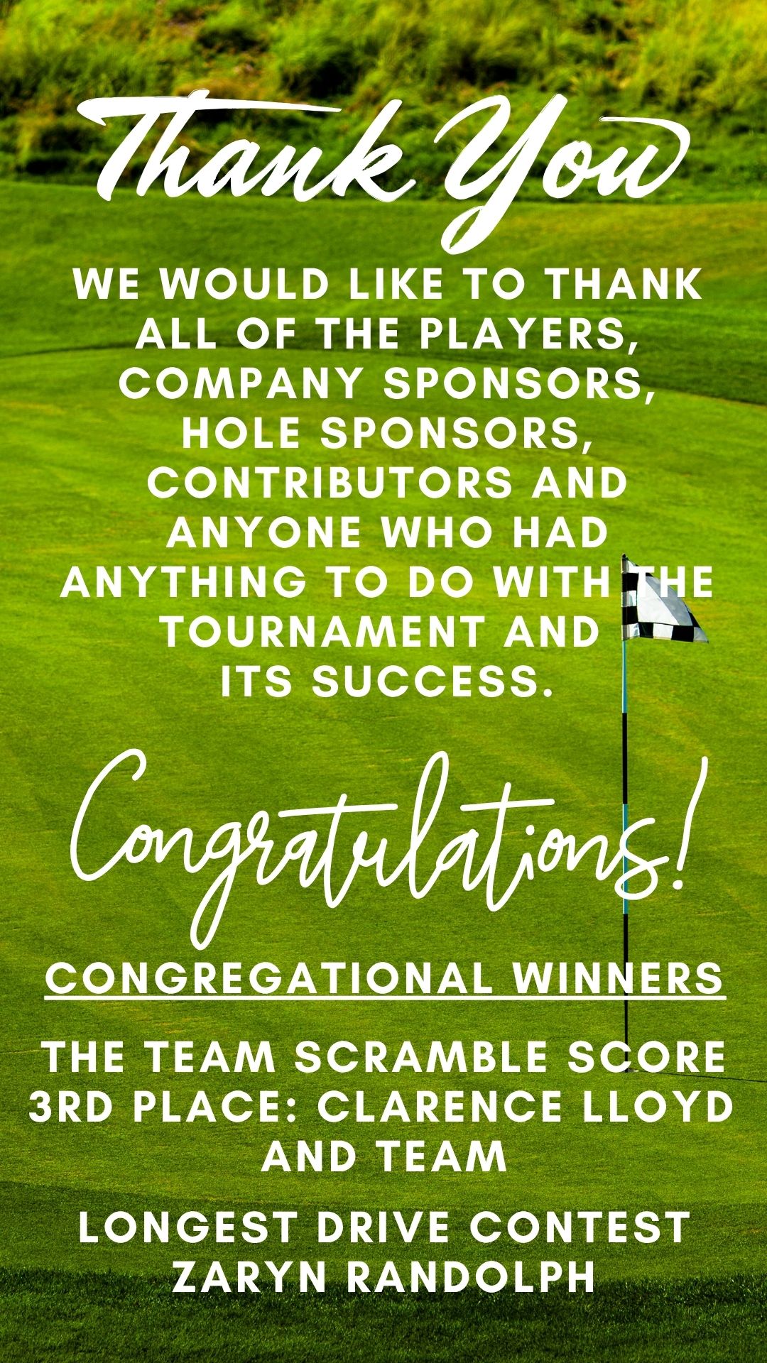 Golf Thank You
